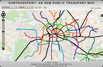 Berlin tramway, subway and S-Bahn network