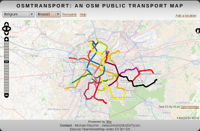 Brussel tramway and subway network