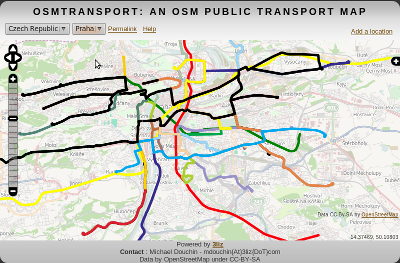 Réseau de métro et tramway de Pragues