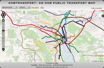 Zürich tramway and S-bahn network