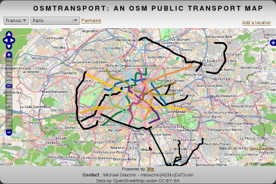 OsmTransport 0.1 Paris