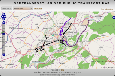 OsmTransport 0.1 Besançon