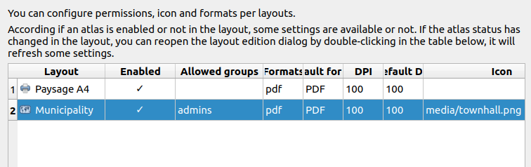 New print options in the plugin