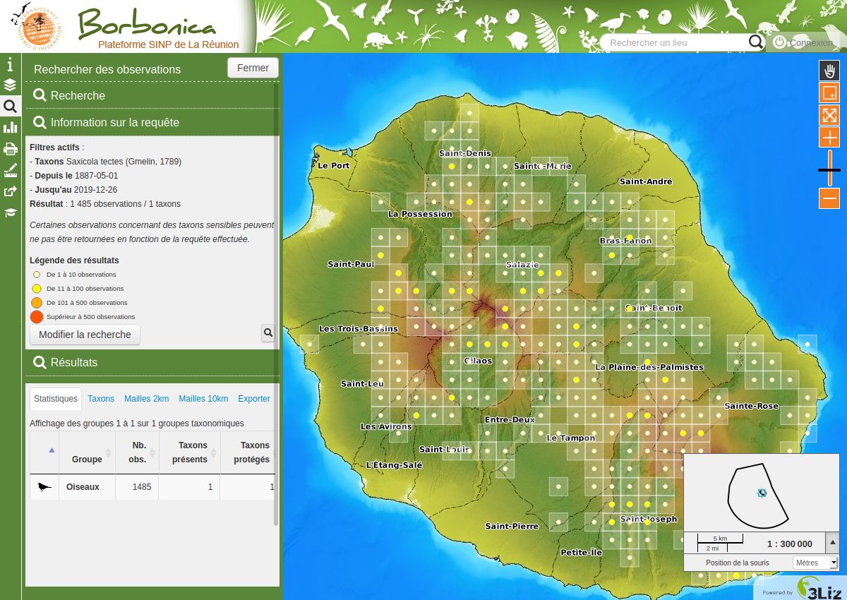 Lizmap Naturaliz Borbonica