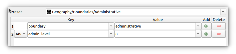 Multi keys in QuickOSM